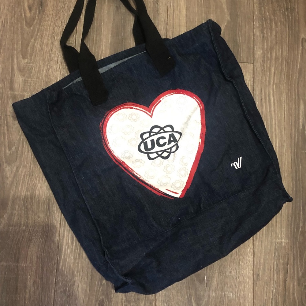 Denim UCA Cheer Tote Bag